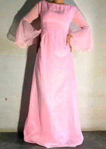 Elegant Pink Maxi Dress
