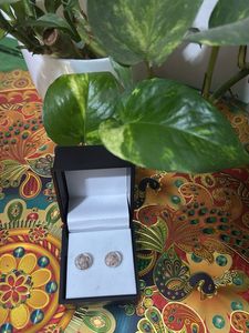 Round Stud Earrings