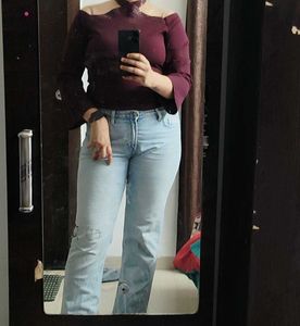 Madame halter neck wine top