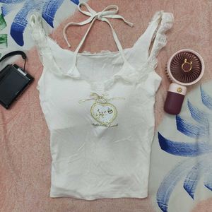 Cute Graphic Padded Tank Top