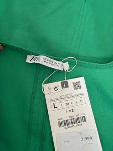 Zara Green Ribbed Tank Dress