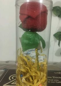Soft Red Towel Flower Gift
