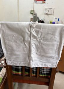 Classic White Denim Jeans