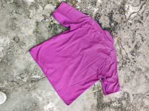 Drop Shoulder Crop Shirt