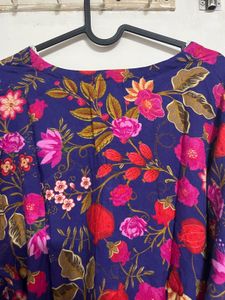Vibrant Floral Print Kurta