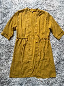 Mustard Yellow Kimono Dress