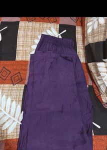 Elegant Purple Embroidered Kurta Set