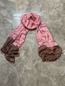 Chic Pink & Brown Scarf