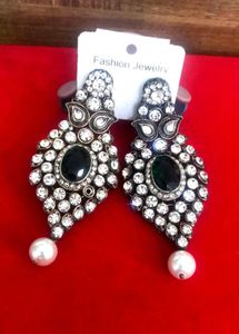 Elegant Studded Drop Earrings