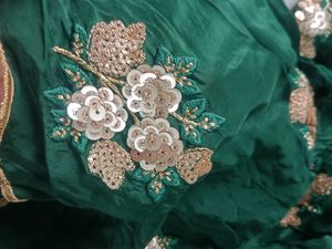 Green 1 Side Pattern Dress