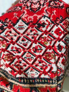 Red Ethnic Printed Kurta