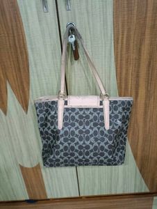 Coach Signature Print Tote Bag