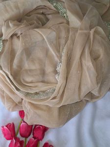 Elegant Golden y2k Saree