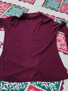 Sparkly Burgundy shirt
