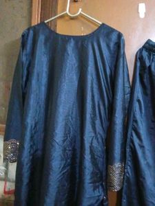 Elegant Navy Blue Kurta Set
