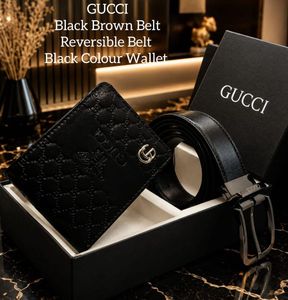 Gucci Belt and Wallet Set