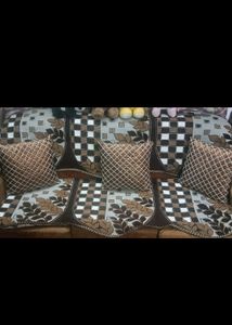 5 (3+1+1) Seater Sofa + 4 Chairs (SAGWAN WOOD)