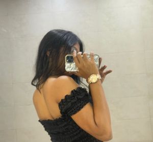 Black Off-Shoulder Smocked Crop Top