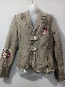 Beautiful Jacket Woolen With Embroidery