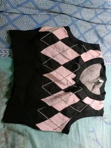 Argyle Knit Sweater Vest