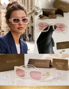 Gucci Pearl Embellished Sunglasses FOR LADIES