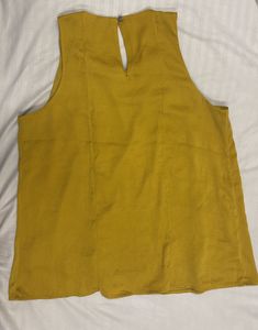 Mustard Sleeveless Top
