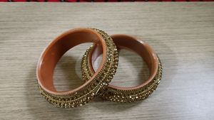 Two Piece Golden Kada Set