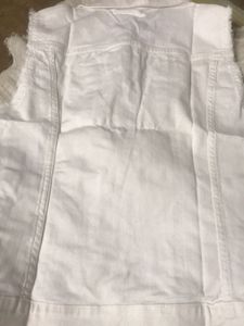 Zara White Denim Vest