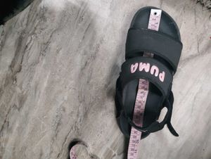 PUMA Black &amp; Pink Slides - Size 4(37)