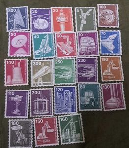 GERMANY SCIENCE TECHNOLOGY 23 V SET USED STAMPS