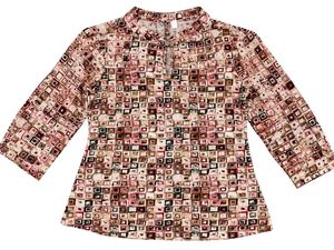 Elegant Printed Statement Top