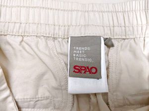 SPAO Premium Cream Casual Trousers