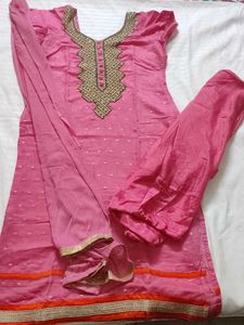 Pink Embroidered Salwar Suit