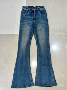 Off duty Flared Blue Denim Jeans