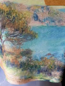Artistic Landscape Print Crop Top no 98