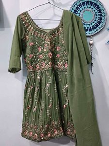 Embroidered Kurta Set with Dupatta