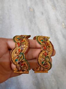 Designer Multicolored Stone Bangles
