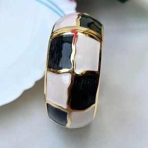 Chic Enamel Bangle Bracelet