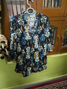 Patterned Top With Plazoo (Cord Set)