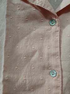 Soft Comfortable, Self Work Collar Top