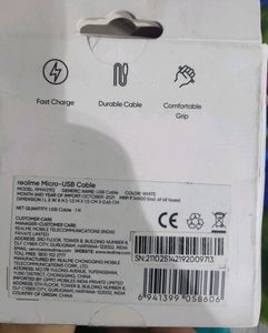 Realme Micro -USB  Cable . Like New. No Offer Coin