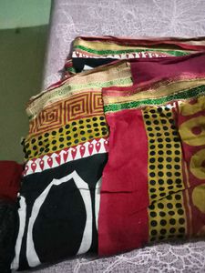 Beautifully Patterned Saree cotton