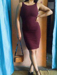 ❤️🌸Burgundy Bodycon Mini Dress❤️🌸