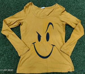 Smiley Face Long Sleeve Tee