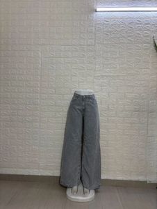 Grey Wide Leg Jeans