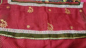 Bandhni Gotta Patti Work saree