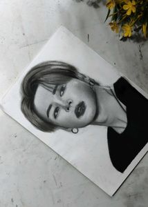 JIMIN 👑 (BTC) Hand-Drawn Portrait Sketch