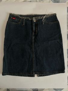 Hollister Dark Wash Denim Mini Skirt