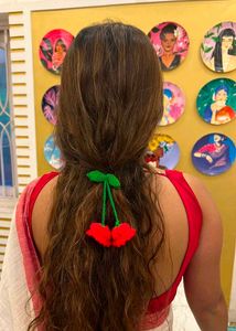 Cute Cherry Charm or hair tie