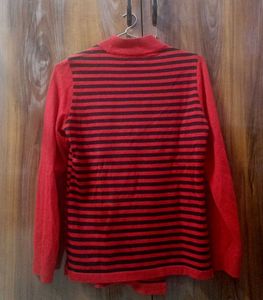 Grunge Red striped sweater
